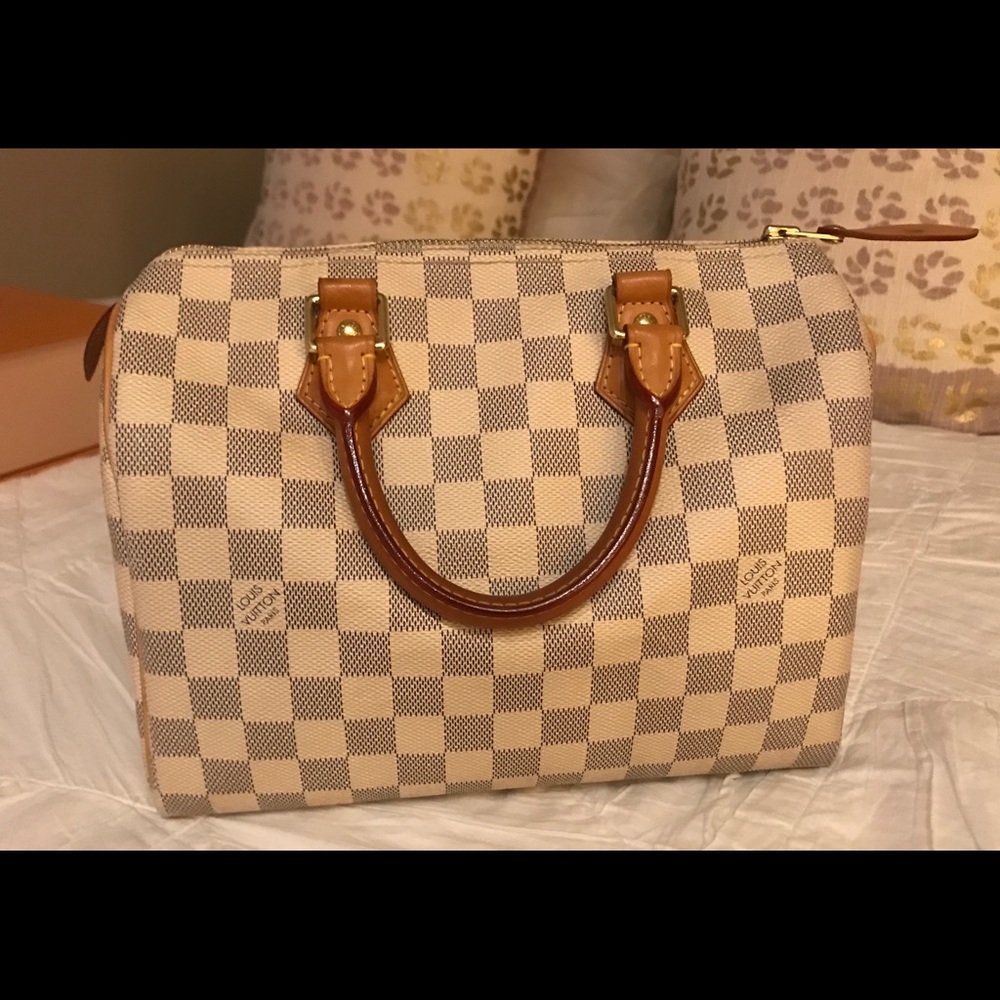 Authentic Louis Vuitton Damier Azur - Speedy 25